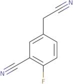 5-(cyanomethyl)-2-fluorobenzonitrile