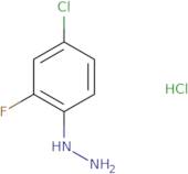 (4-chloro-2-fluorophenyl)hydrazine;hydrochloride