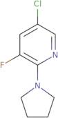 5-chloro-3-fluoro-2-pyrrolidin-1-ylpyridine