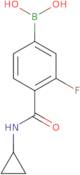 [4-(cyclopropylcarbamoyl)-3-fluorophenyl]boronic Acid