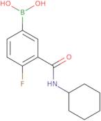 [3-(cyclohexylcarbamoyl)-4-fluorophenyl]boronic Acid