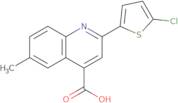 2-(5-Chlorothien-2-yl)-6-methylquinoline-4-carboxylic acid