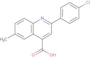 2-(4-Chlorophenyl)-6-methylquinoline-4-carboxylic acid