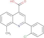 2-(2-Chlorophenyl)-8-methylquinoline-4-carboxylic acid