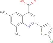 2-(5-Chlorothien-2-yl)-6,8-dimethylquinoline-4-carboxylic acid