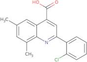 2-(2-Chlorophenyl)-6,8-dimethylquinoline-4-carboxylic acid