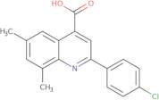 2-(4-Chlorophenyl)-6,8-dimethylquinoline-4-carboxylic acid