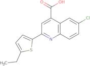 6-Chloro-2-(5-ethylthien-2-yl)quinoline-4-carboxylic acid