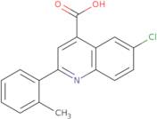 6-Chloro-2-(2-methylphenyl)quinoline-4-carboxylic acid