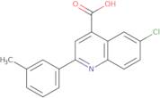 6-Chloro-2-(3-methylphenyl)quinoline-4-carboxylic acid