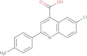 6-Chloro-2-(4-methylphenyl)quinoline-4-carboxylic acid