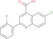 6-Chloro-2-(2-chlorophenyl)quinoline-4-carboxylic acid