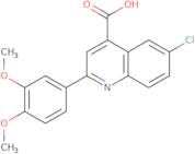 6-Chloro-2-(3,4-dimethoxyphenyl)quinoline-4-carboxylic acid