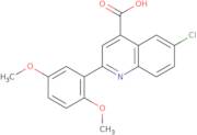 6-Chloro-2-(2,5-dimethoxyphenyl)quinoline-4-carboxylic acid