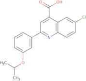 6-Chloro-2-(3-isopropoxyphenyl)quinoline-4-carboxylic acid