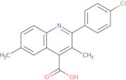 2-(4-Chlorophenyl)-3,6-dimethylquinoline-4-carboxylic acid