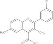 2-(3-Chlorophenyl)-3,6-dimethylquinoline-4-carboxylic acid