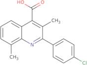 2-(4-Chlorophenyl)-3,8-dimethylquinoline-4-carboxylic acid