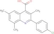 2-(4-Chlorophenyl)-3,6,8-trimethylquinoline-4-carboxylic acid