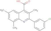 2-(3-Chlorophenyl)-3,6,8-trimethylquinoline-4-carboxylic acid