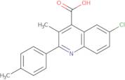 6-Chloro-3-methyl-2-(4-methylphenyl)quinoline-4-carboxylic acid