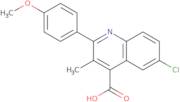 6-Chloro-2-(4-methoxyphenyl)-3-methylquinoline-4-carboxylic acid