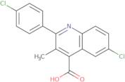 6-Chloro-2-(4-chlorophenyl)-3-methylquinoline-4-carboxylic acid