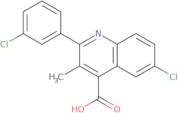 6-Chloro-2-(3-chlorophenyl)-3-methylquinoline-4-carboxylic acid