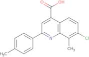 7-Chloro-8-methyl-2-(4-methylphenyl)quinoline-4-carboxylic acid