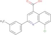 8-Chloro-2-(3-methylphenyl)quinoline-4-carboxylic acid