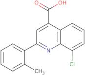 8-Chloro-2-(2-methylphenyl)quinoline-4-carboxylic acid