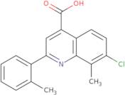 7-Chloro-8-methyl-2-(2-methylphenyl)quinoline-4-carboxylic acid