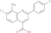 7-Chloro-2-(4-chlorophenyl)-8-methylquinoline-4-carboxylic acid