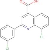 8-Chloro-2-(3-chlorophenyl)quinoline-4-carboxylic acid