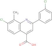 7-Chloro-2-(3-chlorophenyl)-8-methylquinoline-4-carboxylic acid