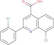 8-Chloro-2-(2-chlorophenyl)quinoline-4-carboxylic acid