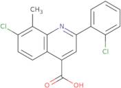 7-Chloro-2-(2-chlorophenyl)-8-methylquinoline-4-carboxylic acid