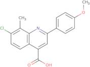 7-Chloro-2-(4-methoxyphenyl)-8-methylquinoline-4-carboxylic acid