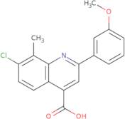 7-Chloro-2-(3-methoxyphenyl)-8-methylquinoline-4-carboxylic acid