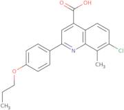 7-Chloro-8-methyl-2-(4-propoxyphenyl)quinoline-4-carboxylic acid