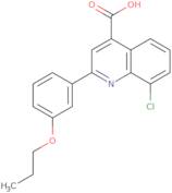 8-Chloro-2-(3-propoxyphenyl)quinoline-4-carboxylic acid