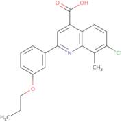 7-Chloro-8-methyl-2-(3-propoxyphenyl)quinoline-4-carboxylic acid