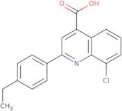 8-Chloro-2-(4-ethylphenyl)quinoline-4-carboxylic acid