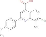 7-Chloro-2-(4-ethylphenyl)-8-methylquinoline-4-carboxylic acid