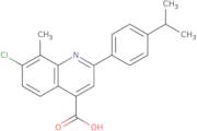 7-Chloro-2-(4-isopropylphenyl)-8-methylquinoline-4-carboxylic acid