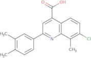 7-Chloro-2-(3,4-dimethylphenyl)-8-methylquinoline-4-carboxylic acid