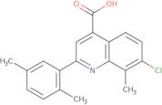 7-Chloro-2-(2,5-dimethylphenyl)-8-methylquinoline-4-carboxylic acid