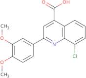 8-Chloro-2-(3,4-dimethoxyphenyl)quinoline-4-carboxylic acid