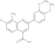 7-Chloro-2-(3,4-dimethoxyphenyl)-8-methylquinoline-4-carboxylic acid