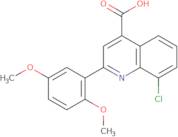 8-Chloro-2-(2,5-dimethoxyphenyl)quinoline-4-carboxylic acid